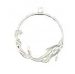 Dolphin Open Back Bezel, Silver