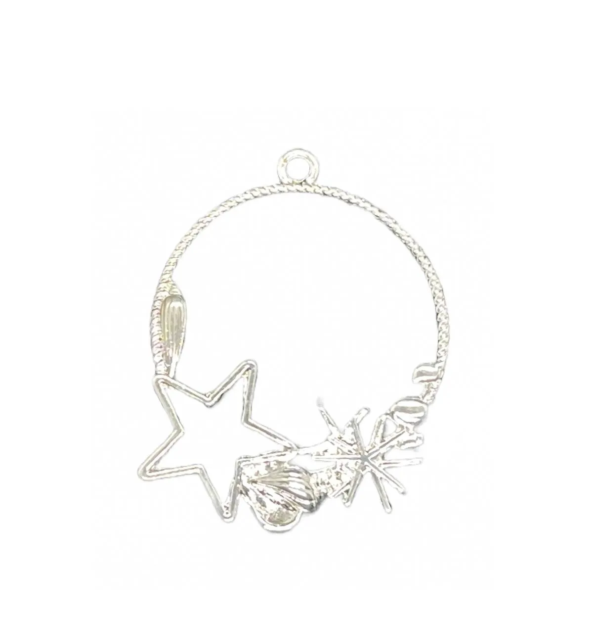 Starfish Open Back Bezel, Silver