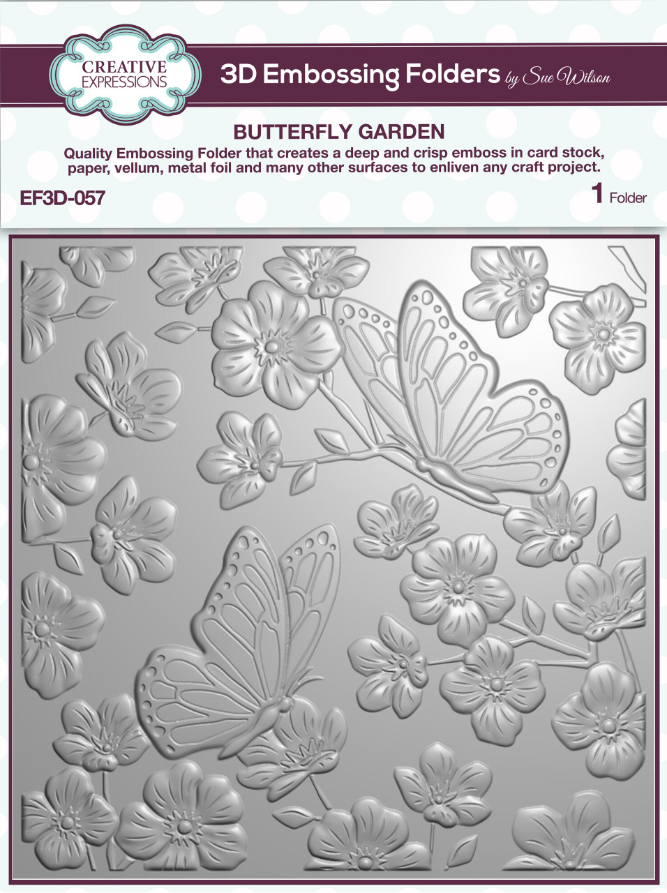 Butterfly Garden 3D Embossing Folder