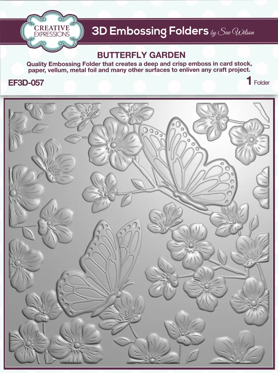 Butterfly Garden 3D Embossing Folder