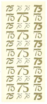 75's Peel Offs, gold