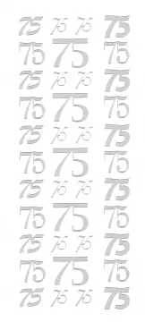 75's Peel Offs, silver