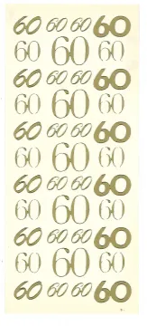 60's Peel Offs, gold