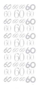 60's Peel Offs, silver