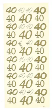 40's Peel Offs, gold