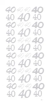 40's Peel Offs, silver