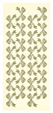 Bows Peel Offs, gold