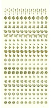 Tiny Peel Offs, gold