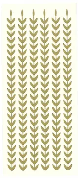 Leaf Border, Gold Peel Offs