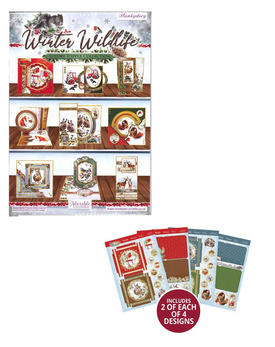 Paper Wishes Winter Wildlife Collection by Hunkydory