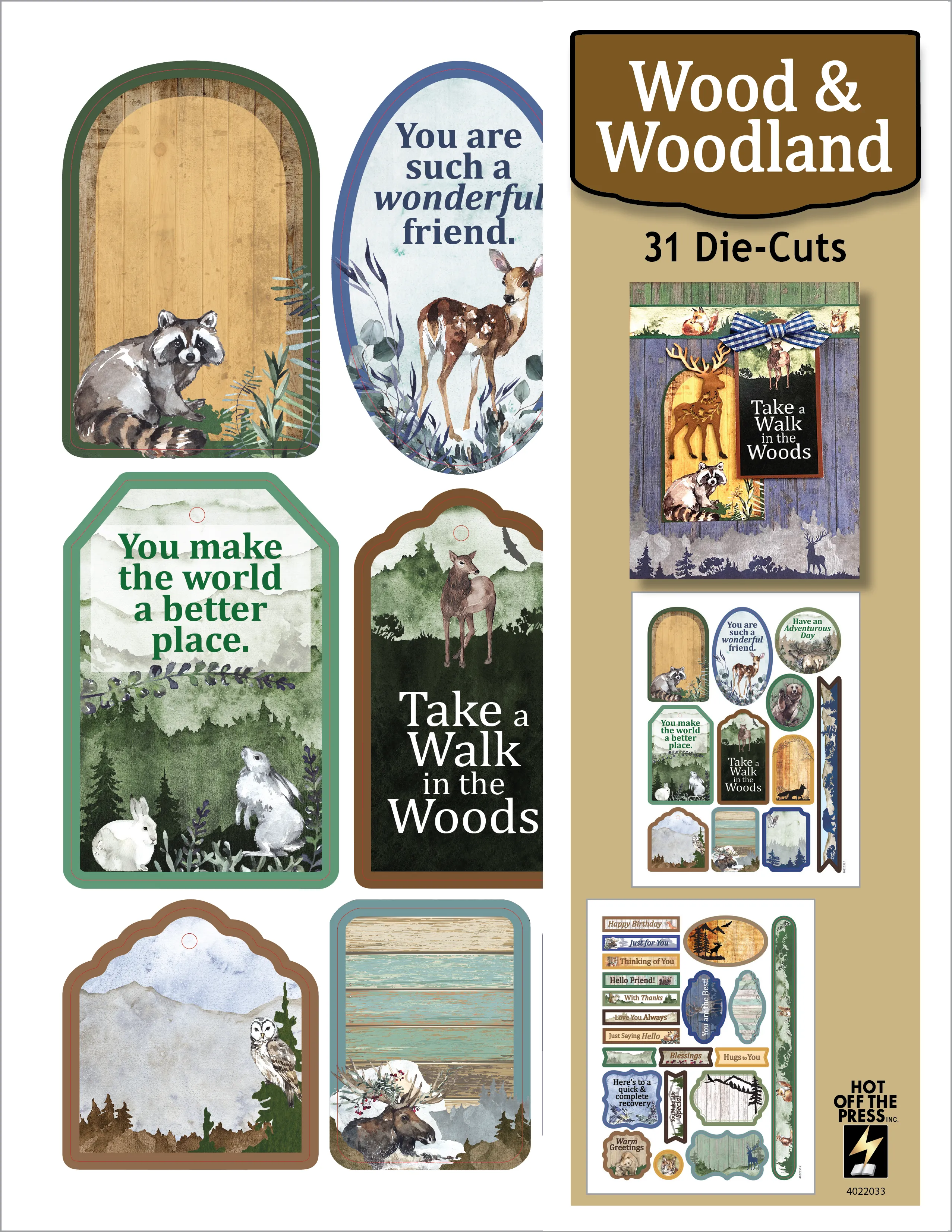 Wood & Woodland Die-Cuts
