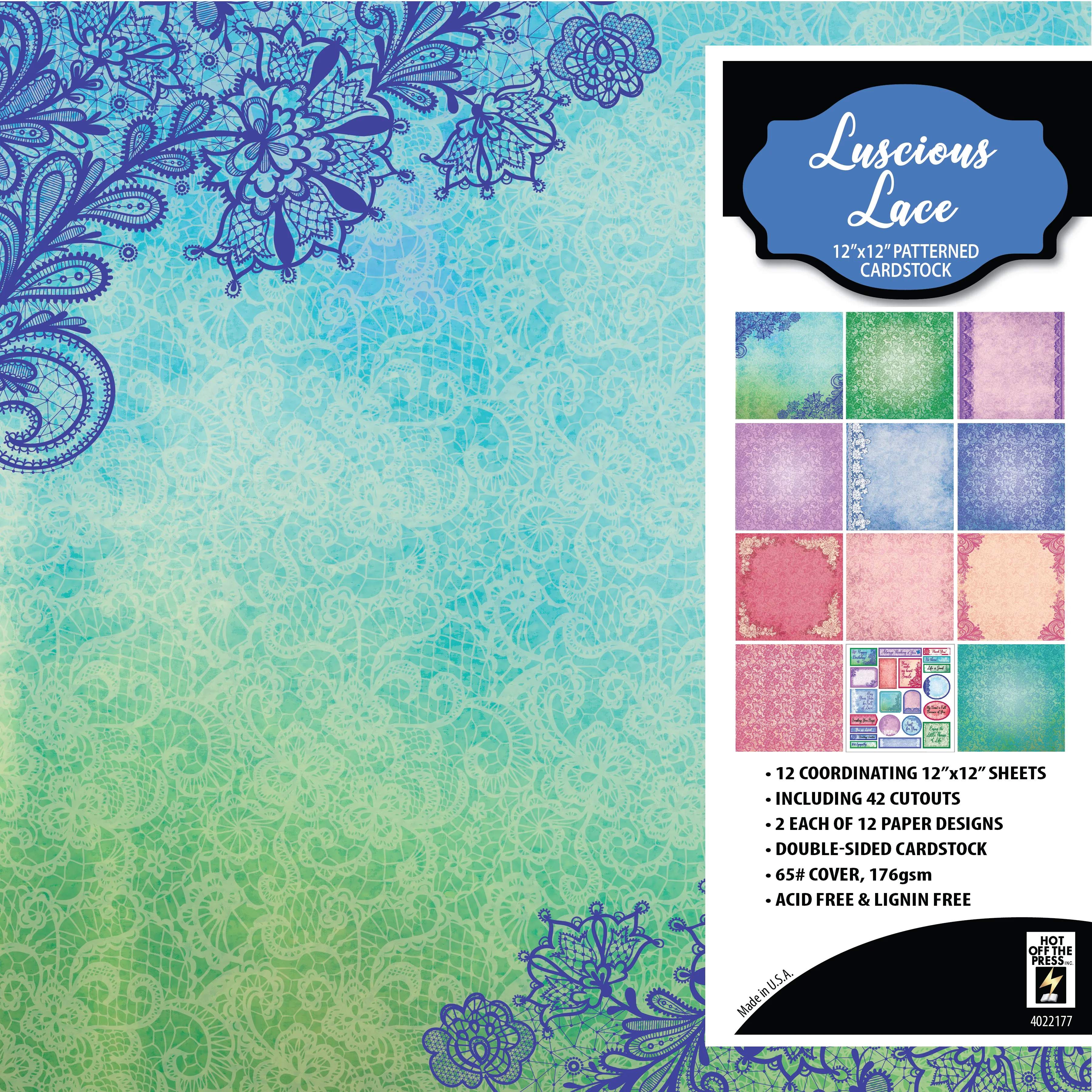 Luscious Lace 12x12 Patterned Cardstock