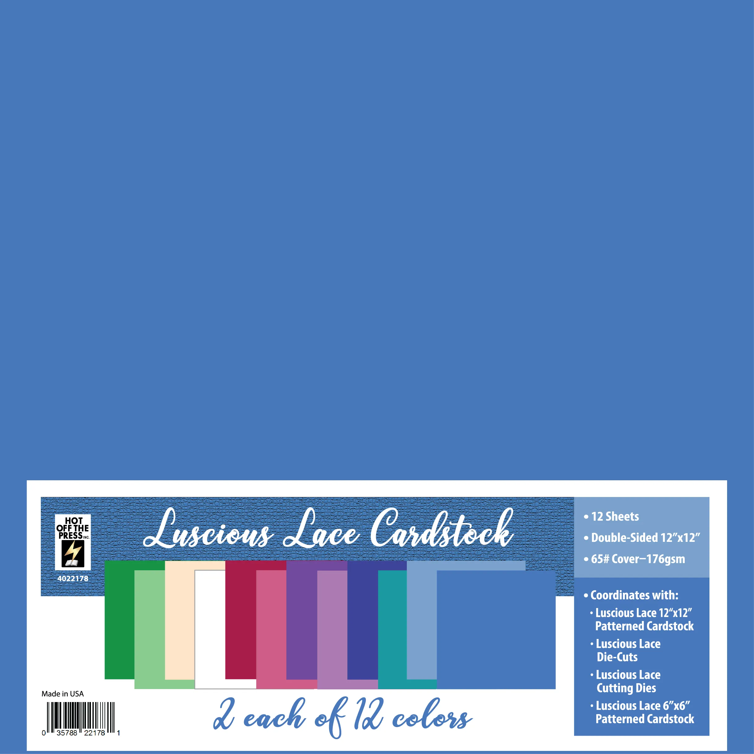 Luscious Lace 12x12 Solid Cardstock