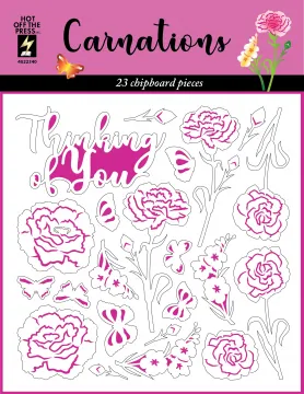 Carnations Chipboard