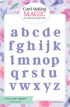 Lower Case Alphabet Cutting Die Set, 26 pieces by Card Making Magic