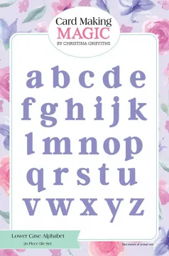 Lower Case Alphabet Cutting Die Set, 26 pieces by Card Making Magic