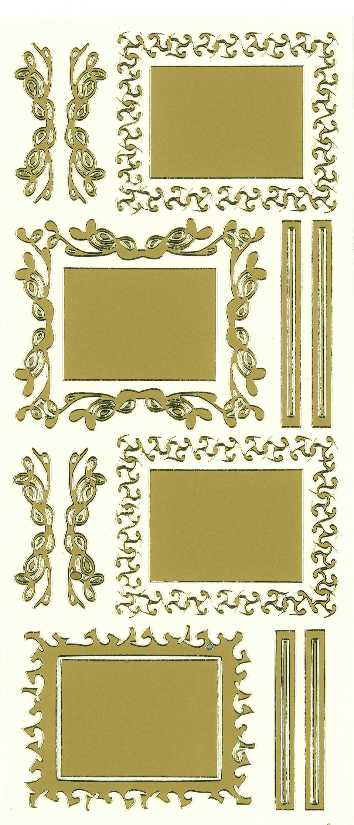 Frames Gold Peel Off Stickers