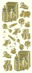 Baby Gold Peel Off Stickers