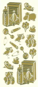 Baby Gold Peel Off Stickers