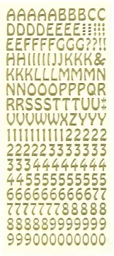 Alphabet & Numbers Peel Off Stickers