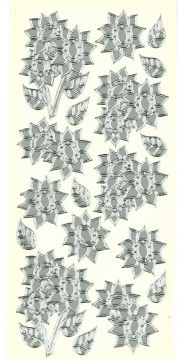 Sunflowers Silver Peel Off Stickers