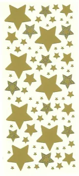 Stars & Engraved Stars Peel Off Stickers