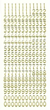 Numbers Peel Off Stickers