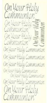 Communion Silver Peel Off Stickers