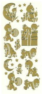 Gold Baby Peel Off Stickers