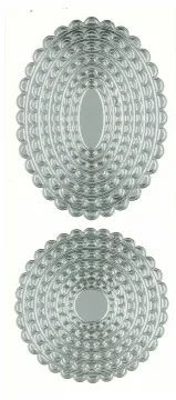 Gold Oval and Circle Nestabilities 6 Peel Off Stickers
