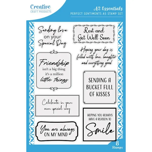 Perfect Sentiments A5 Stamp Set  | A2 Essentials
