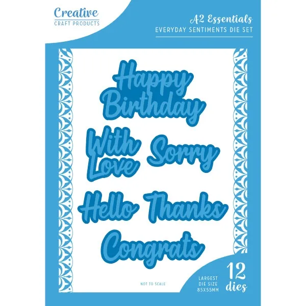 Everyday Sentiments Die Set | A2 Essentials