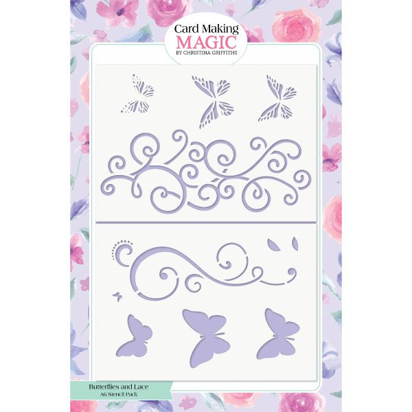 Butterflies and Lace A6 Stencil Pack | Butterflies and Lace