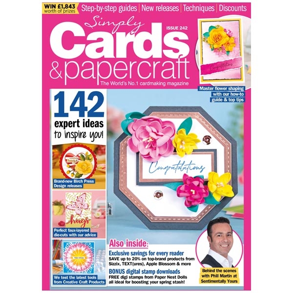 #242 Simply Cards & Papercraft Magazine Beautiful Blossoms