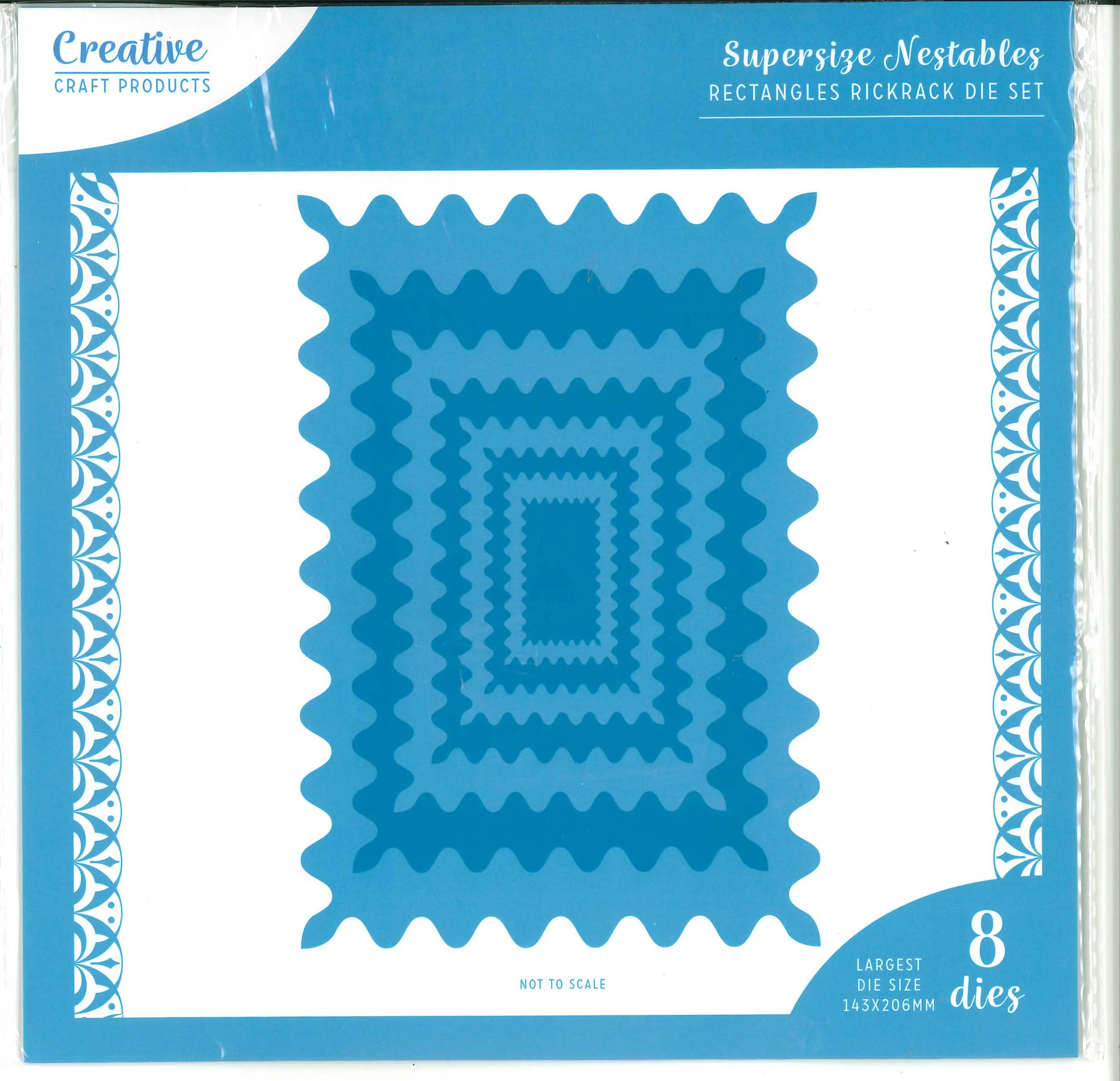 Nested Rectangles Rick Rack Dies