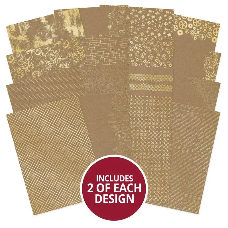 Foiled Kraft Cardstock Selection