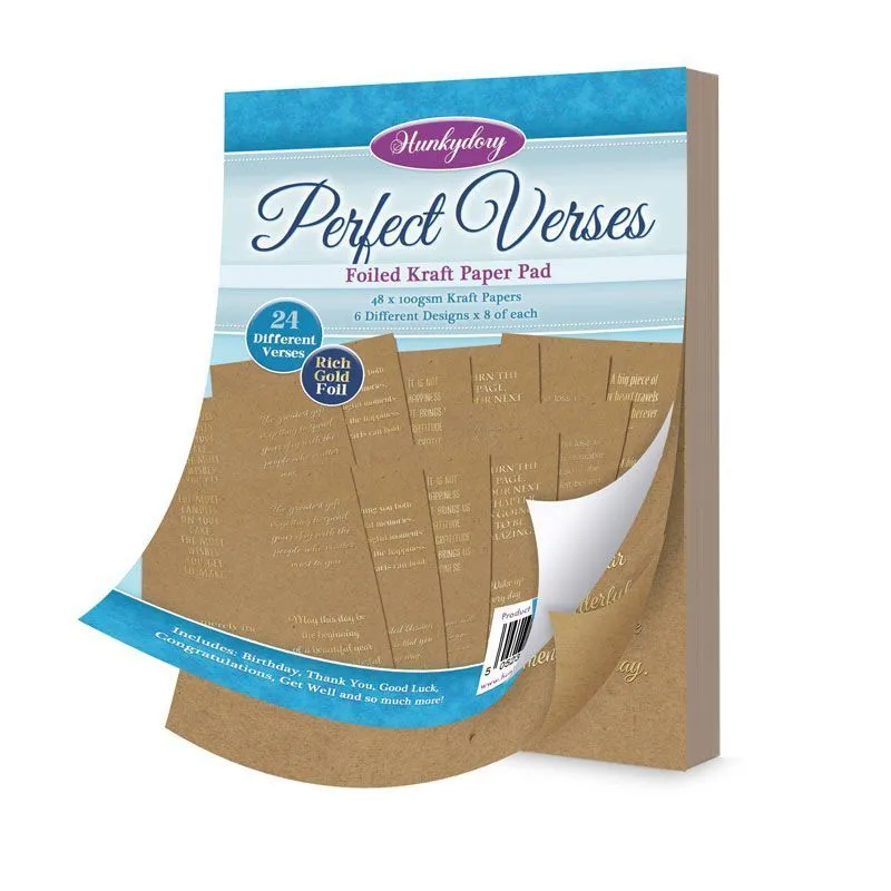 Perfect Verses Foiled Kraft Paper Pad