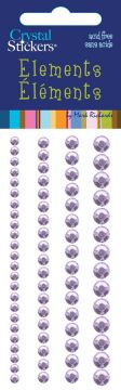Lavender Adhesive Crystals, 73 pieces
