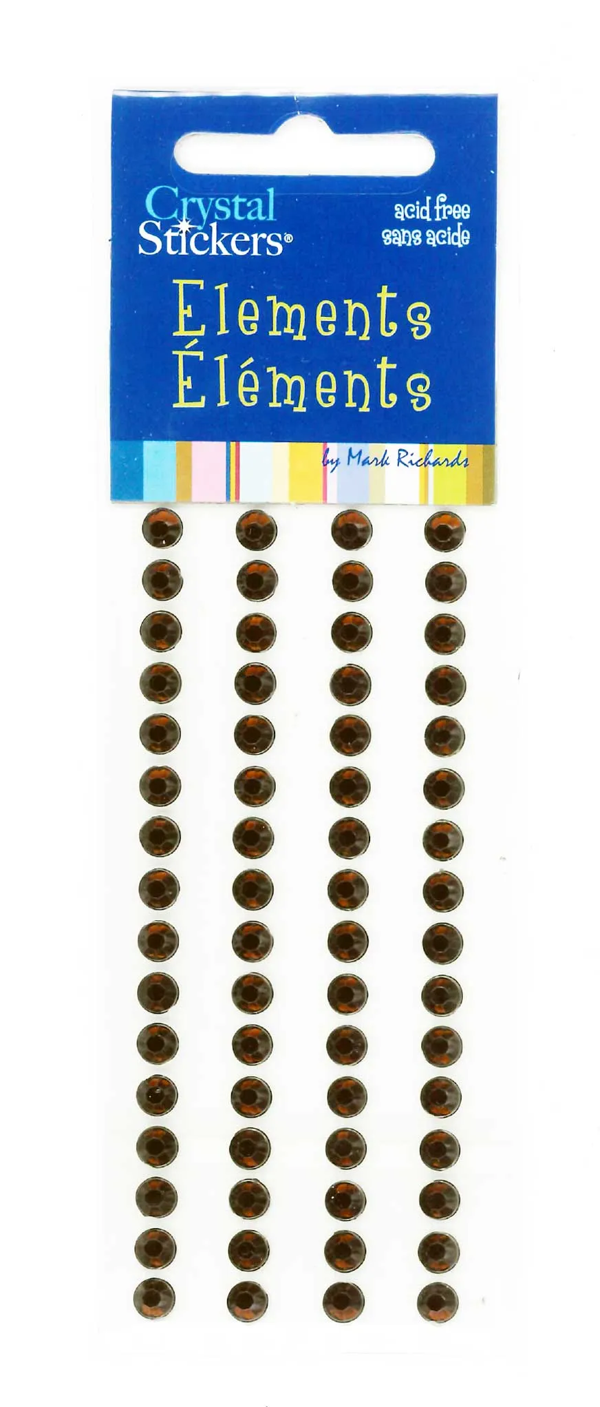 64 Brown Adhesive Crystals