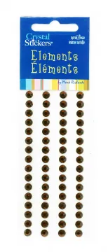 64 Brown Adhesive Crystals