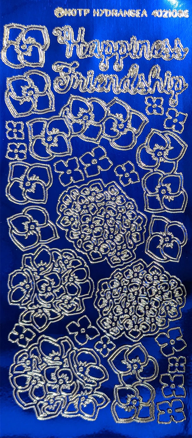 Hydrangea Dazzles, mirror blue