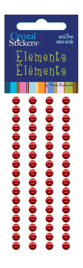 Red Adhesive Dots, 5mm 68 pieces