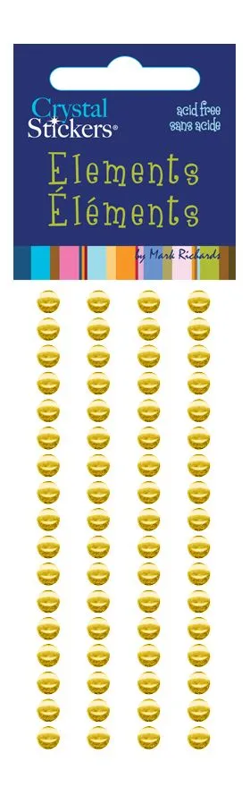 Yellow Adhesive Dots, 5mm 68 pieces