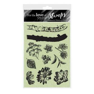 Silhouette Flowers & Foliage Stamps