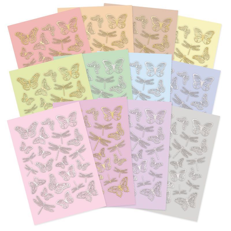 Stickables Die-Cut Butterflies & Dragonflies - Pretty Pastels