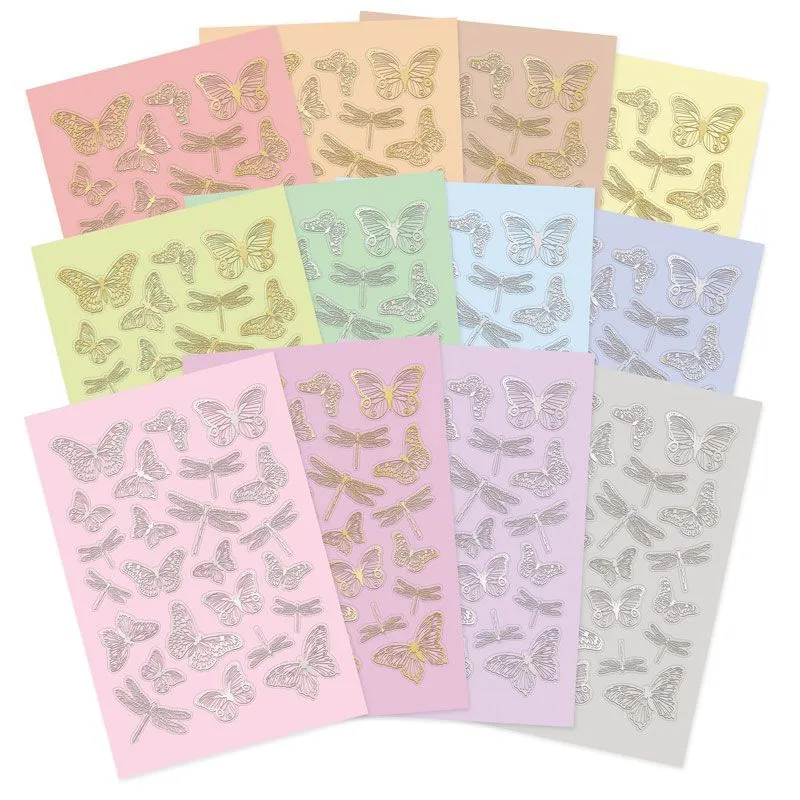 Stickables Die-Cut Butterflies & Dragonflies - Pretty Pastels