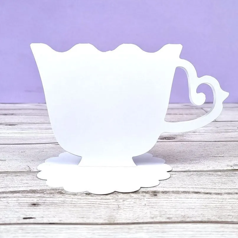 Teacup Luxury Shaped Card Blanks & Envelopes