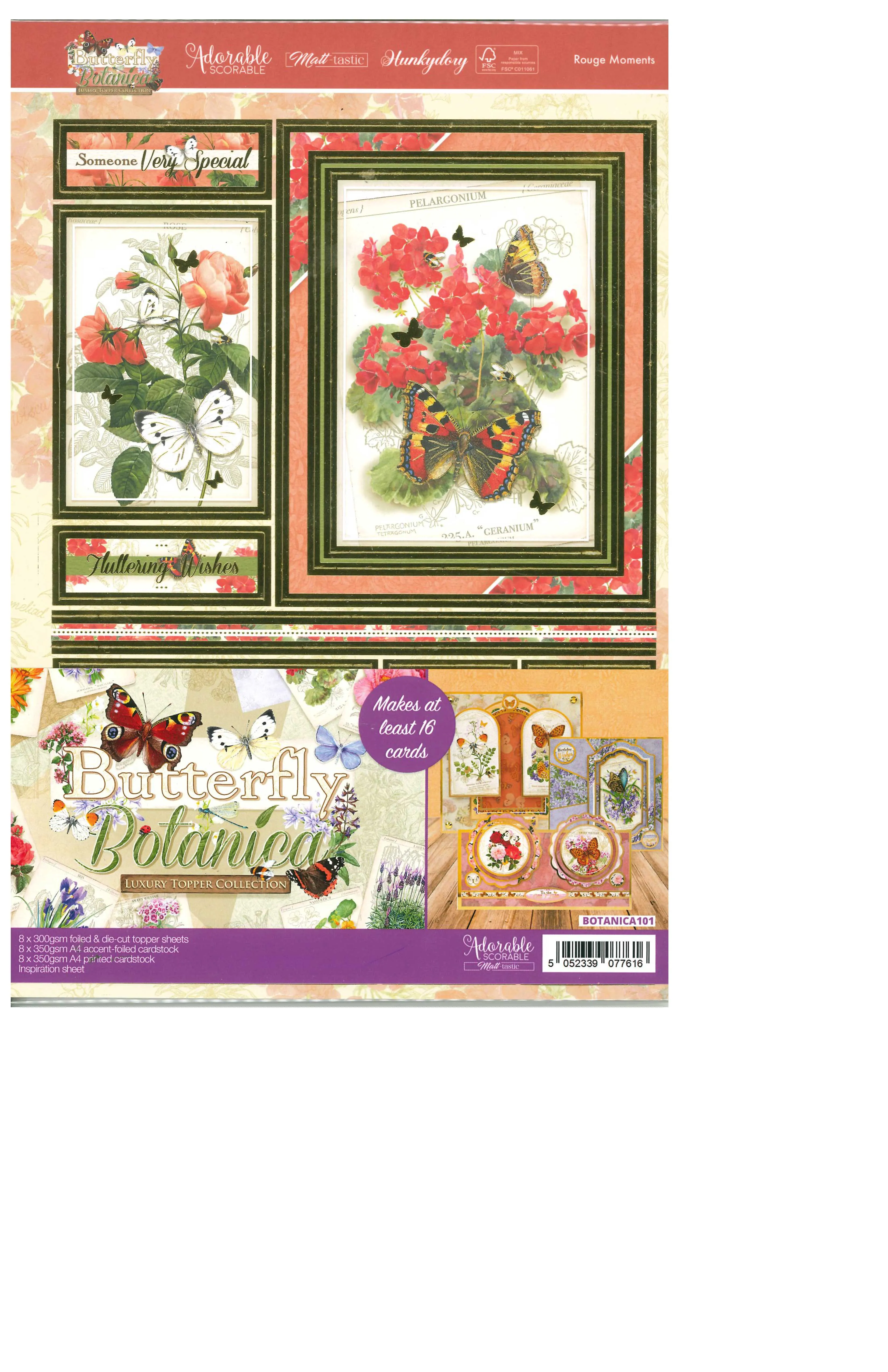 Butterfly Botanica Luxury Topper Collection