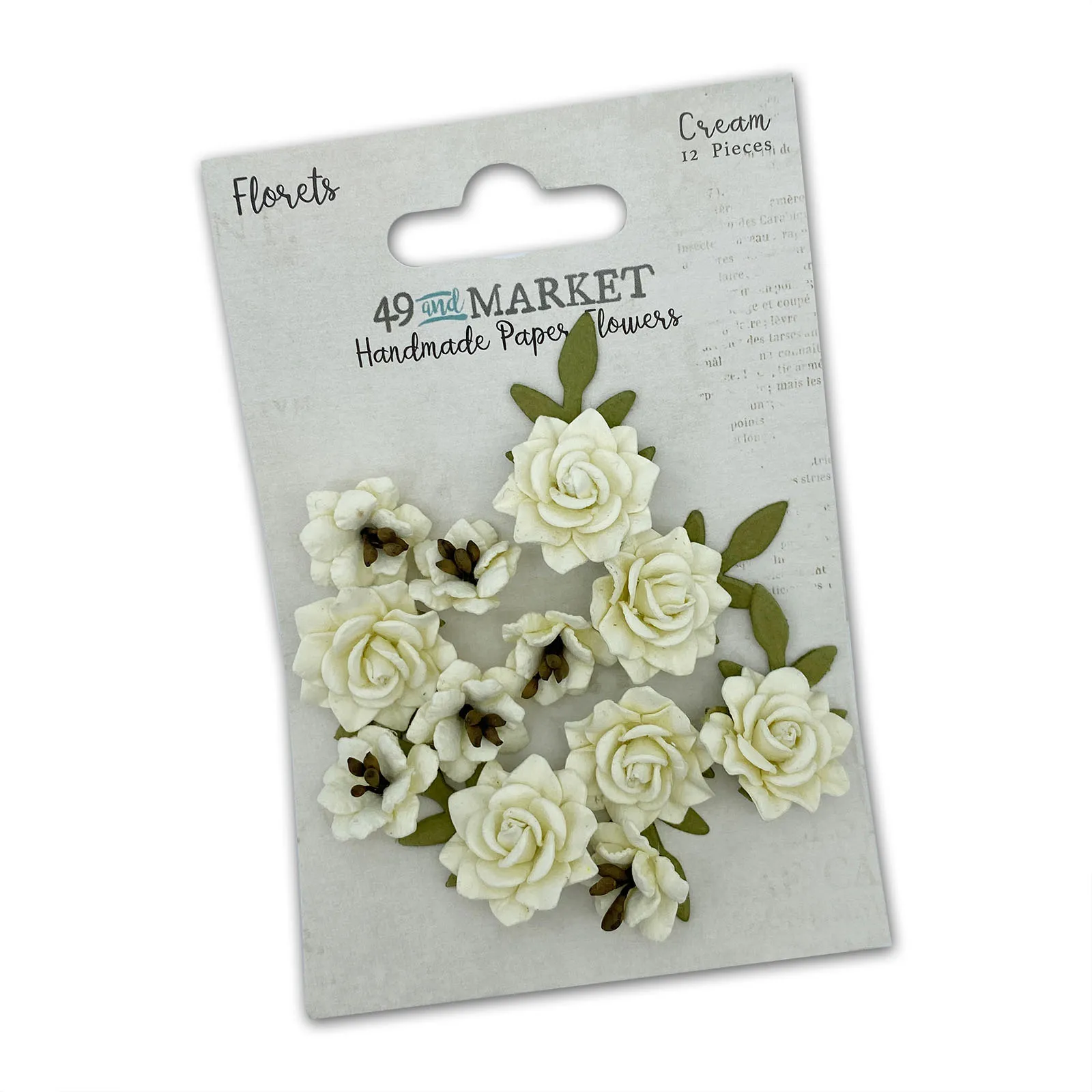 Cream Florets Paper Flowers