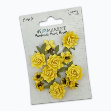 Canary Florets Paper Flowers